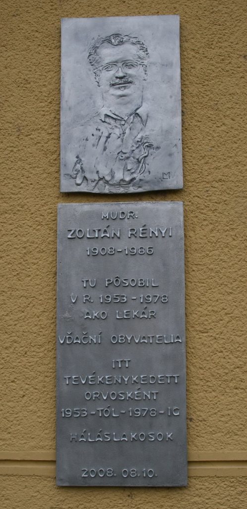 Rényi Zoltán emléktábla