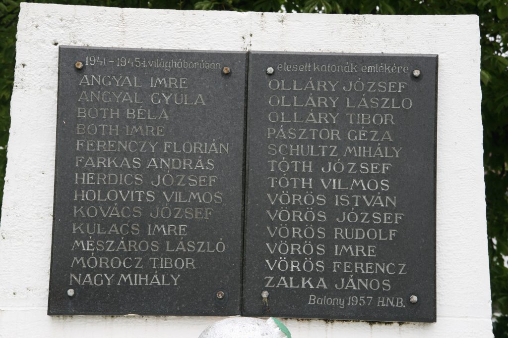 Második világháborús emlékmű