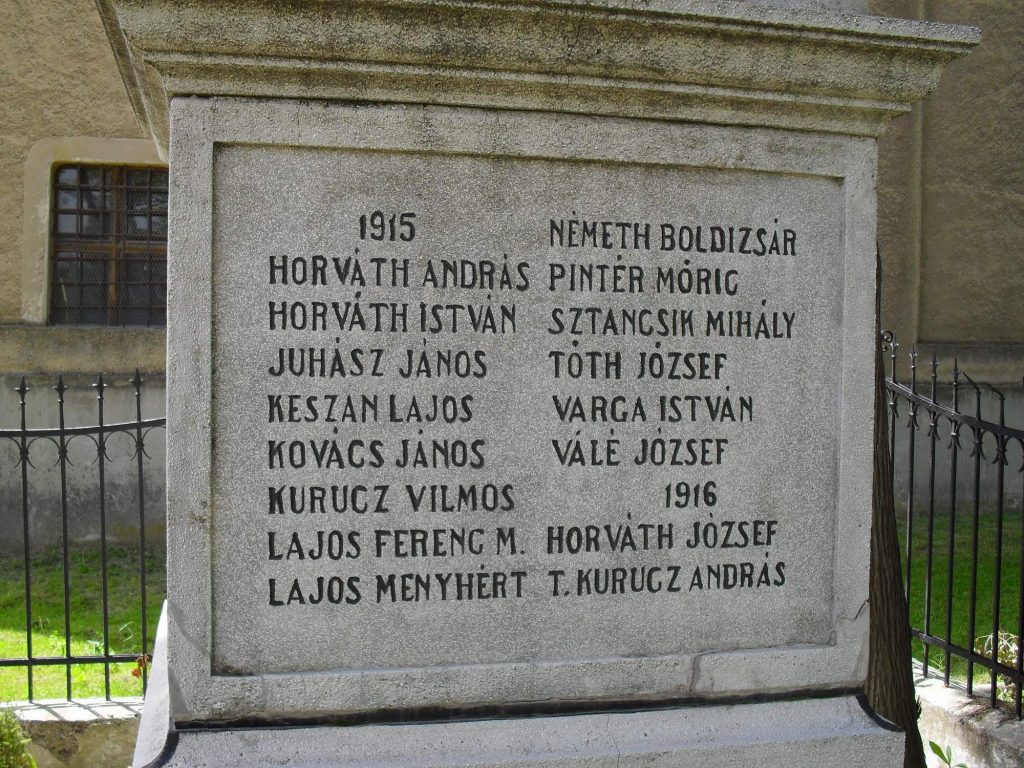 Első világháborús emlékmű