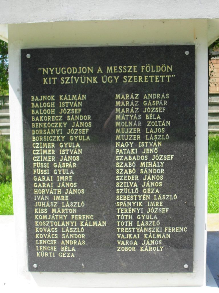 Második világháborús emlékmű