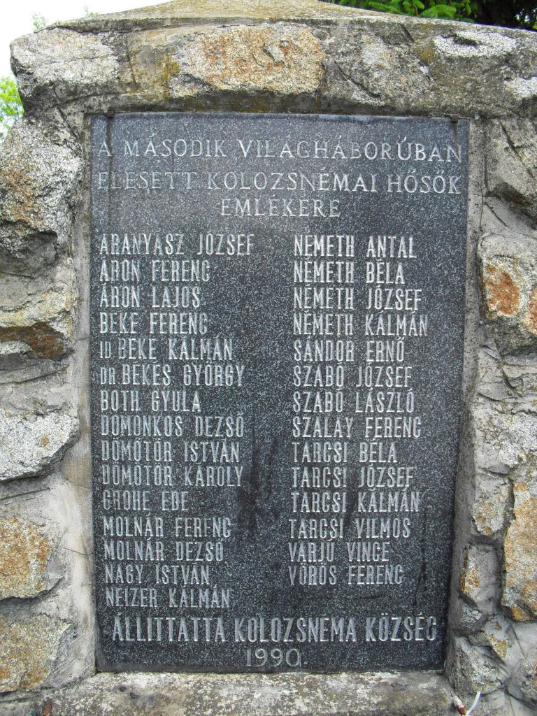 Második világháborús emlékmű