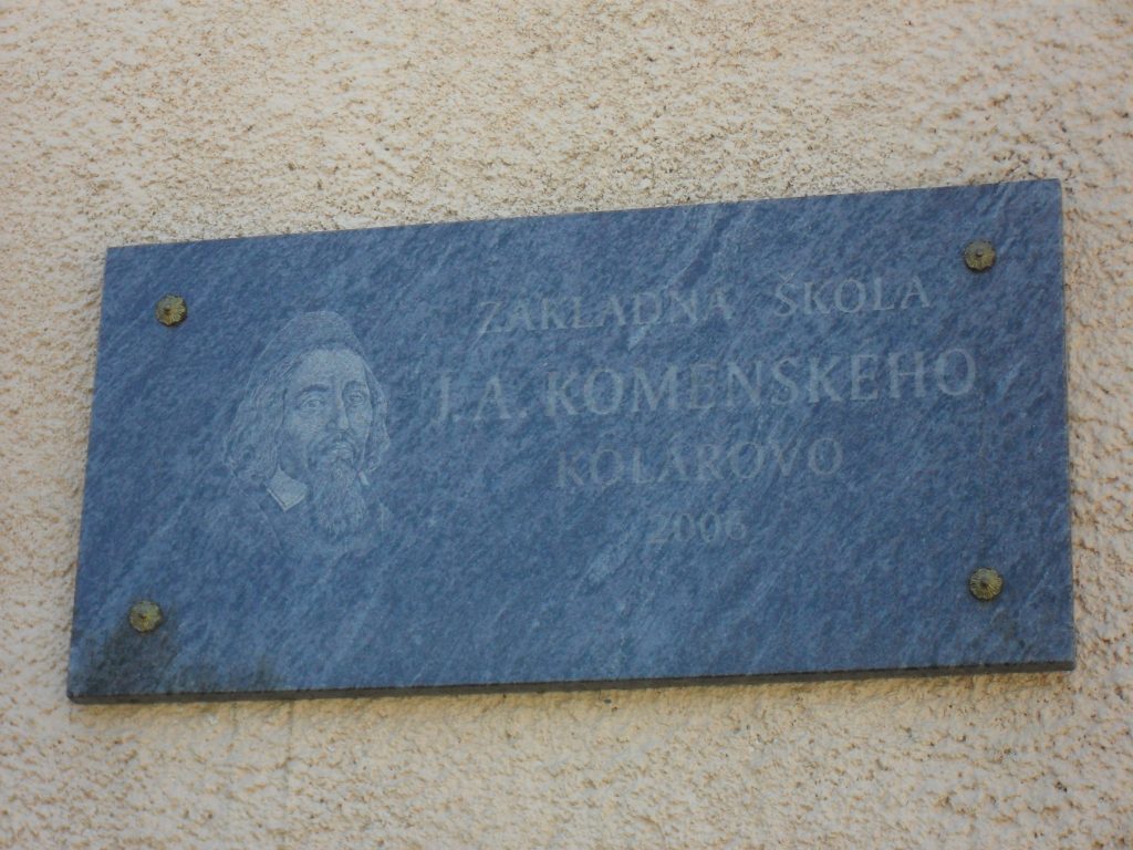 Komenský-emléktábla