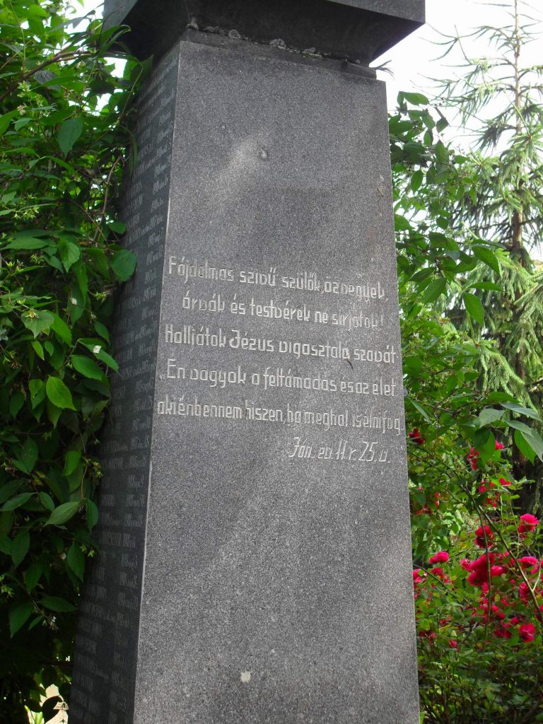Első világháborús emlékmű (katolikus)