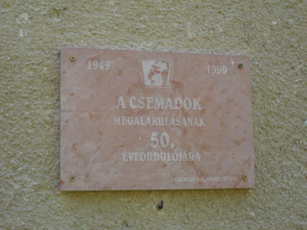 Csemadok-emléktábla