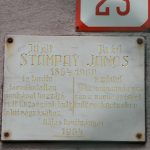Janos Stampay memorial plaque