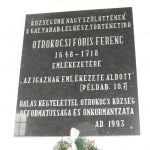 Ferenc Foris Otrokocsi memorial plaque