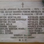 World War memorial plaque