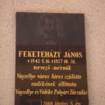 Feketeházy János-emléktábla (2)
