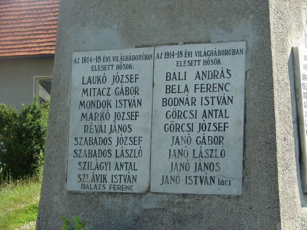 Világháborús emlékmű