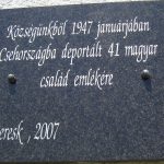 Deportees memorial plaque