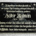 Kalman Soter memorial plaque