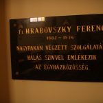 Hrabovszky Ferenc-emléktábla
