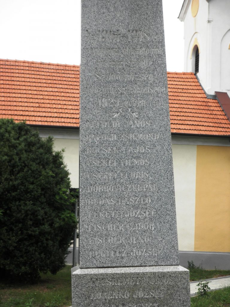 Szódó – első világháborús emlékmű