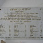 Rakoczi birthplace (reconstructed memorial plaque)