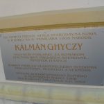 Kalman Ghyczy memorial plaque