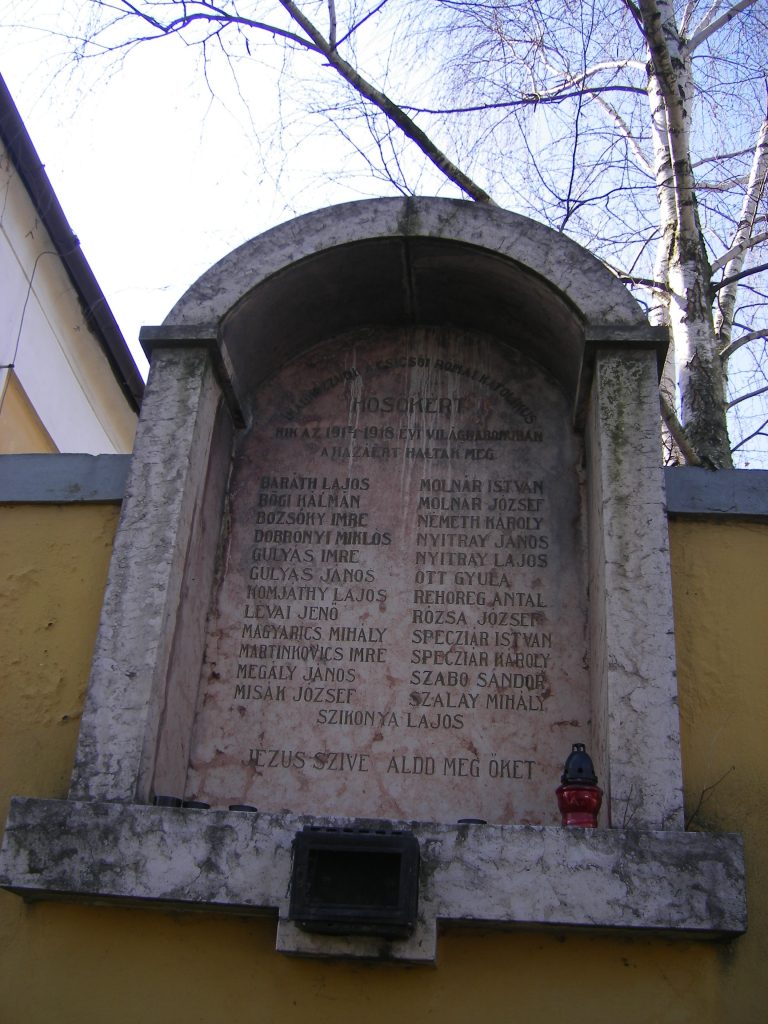 Első világháborús emléktábla