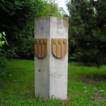 Monument with coat of arms