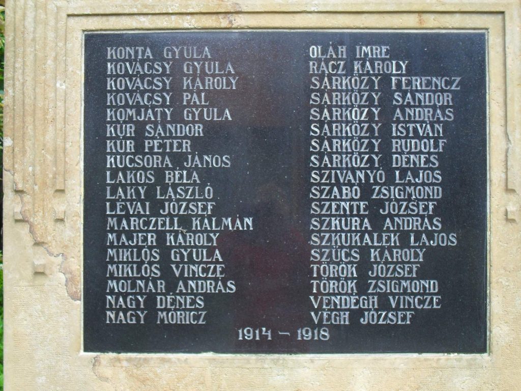 Első világháborús emlékmű