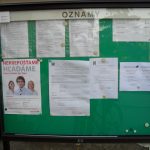 Notice board of the Municipal Authority