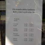 Library – opening hours